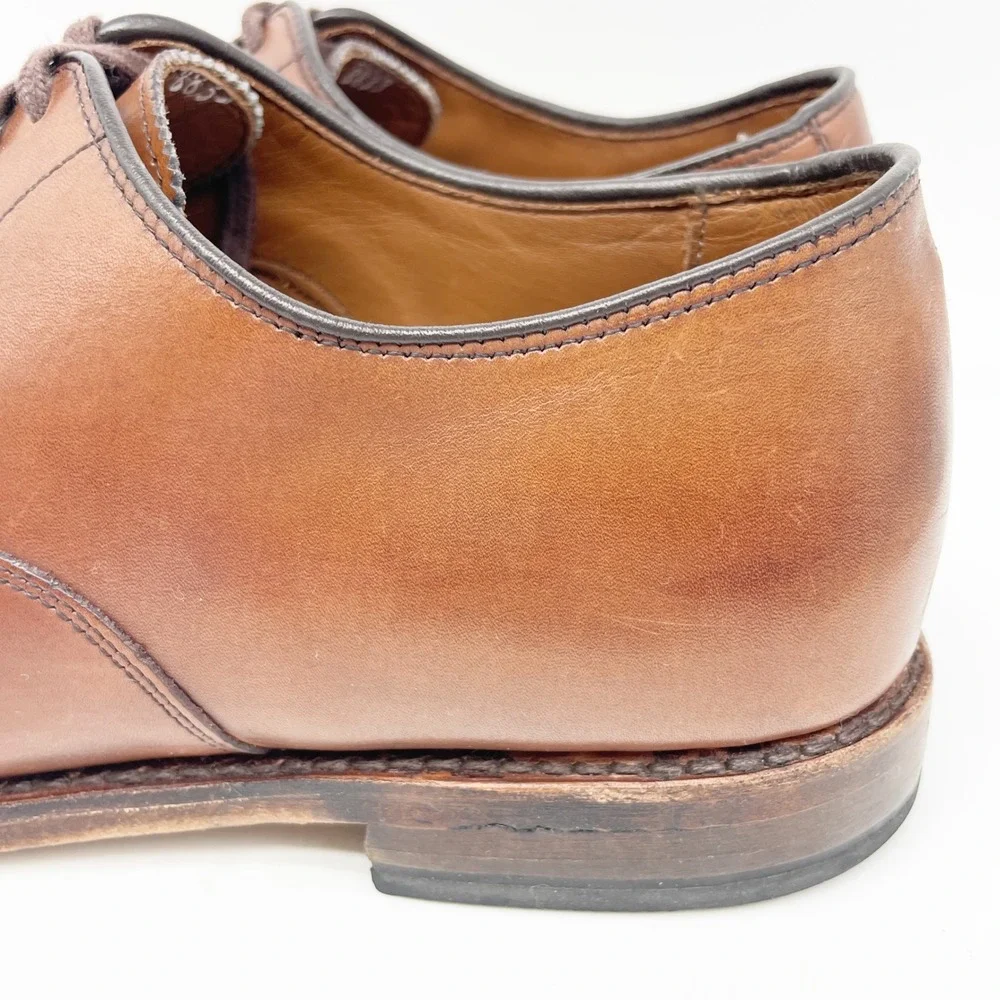 Allen Edmonds Men's Brown Carlyle Plain‎ Toe Oxford Shoes Size 9.5 EEE